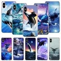 sea orcinus orca phone case for iphone 11 12 13 pro xs xr x max 7 8 6 6s plus mini 5 se pattern customized coque cover capa