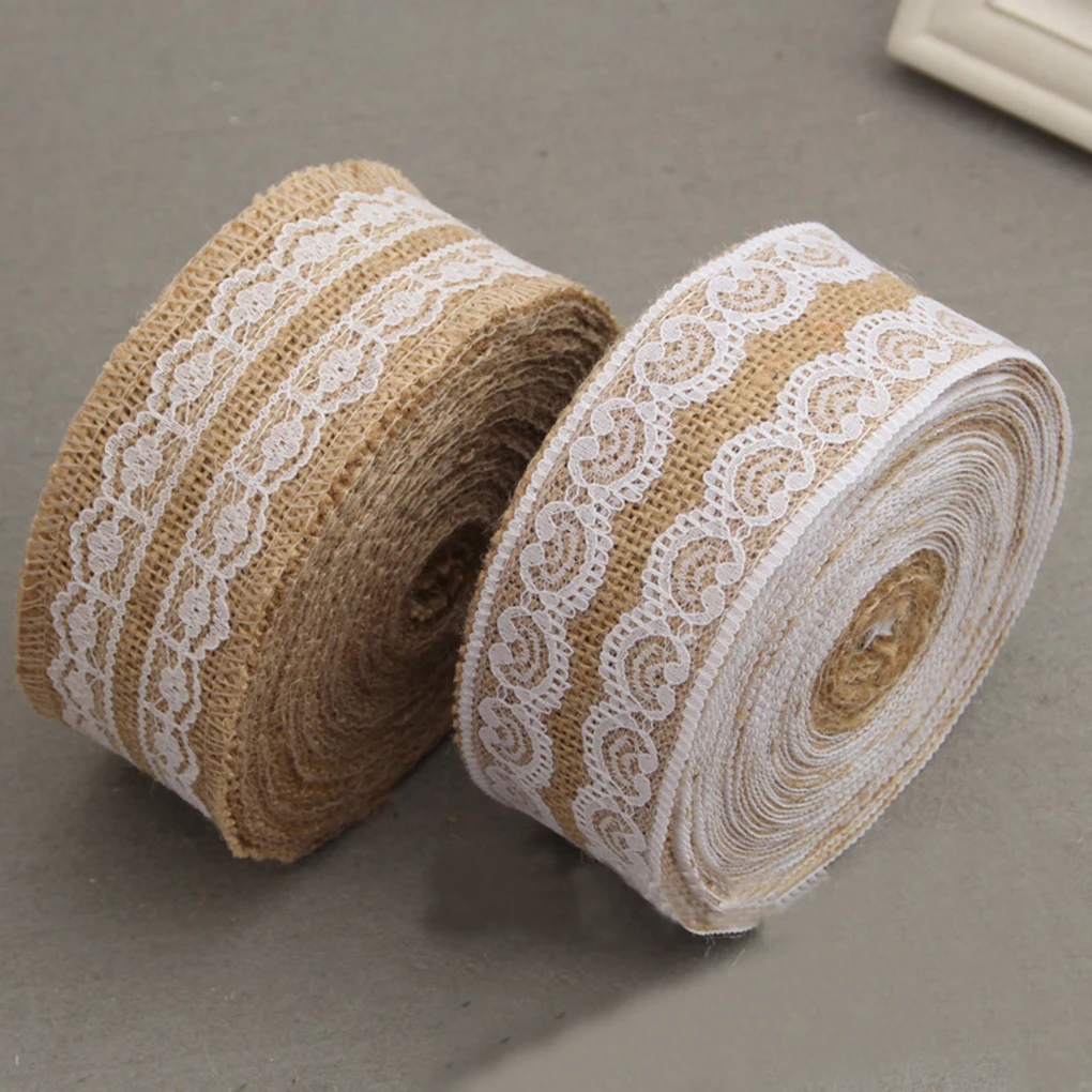 1 шт./рулон джутовая лента для упаковки подарков | Дом и сад