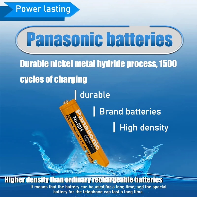 2pcslot panasonic ni mh 1 2v 630mah reliable aaa brand cordless phone batteries wireless keyboard rechargeable mouse toy free global shipping