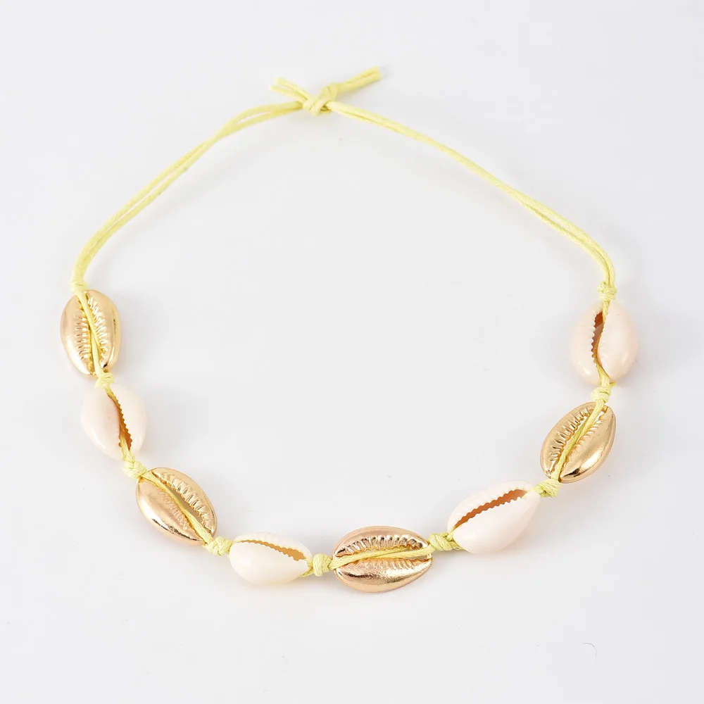 Модные пляжные ножные браслеты набор женских многослойных плетеных цепей в виде