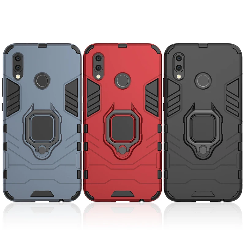 

For Asus Zenfone Max Pro M1 Case Ring Holder Hard PC+TPU Phone Cover For Asus Zenfone Max Pro (M1) ZB601KL ZB602KL Cases Bag