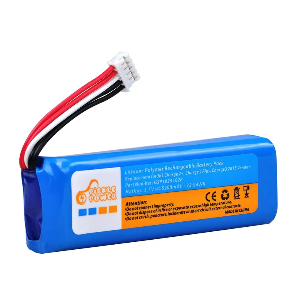 Аккумулятор GSP1029102R на 6200 мА · ч для JBL Charge 2 + plus 3 версия 2015 с инструментами
