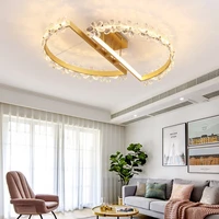 nordic led luxury bedroom crystal ceiling lamp creative art personality living room led lamp modern simple dining room lamp