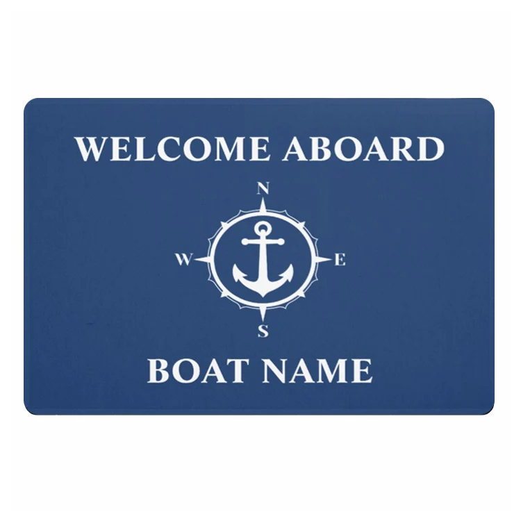 Индивидуальный Коврик Для Якоря на морских колесах Придверный коврик с именем