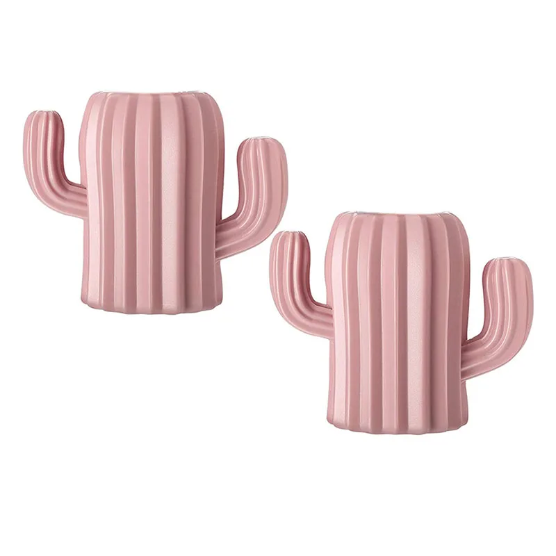

PPYY-2 Pcs Cactus Pen Holder, Desktop Supplies for Student Storage Box