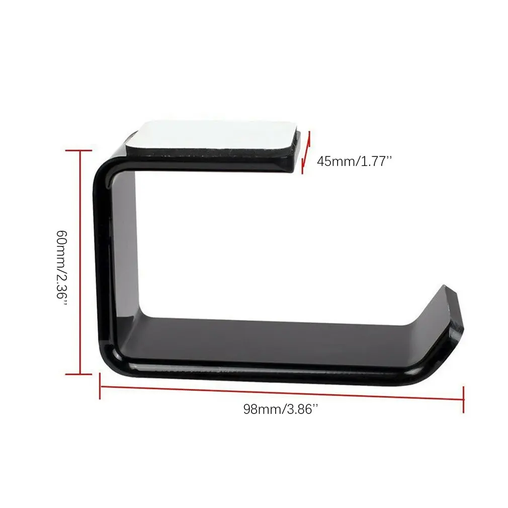 

Simple Headphone Stand Hanger Hook Tape Under Desk Dual Headset Mount Holder Easy to Use Earphone Accessories Kits ONLENY
