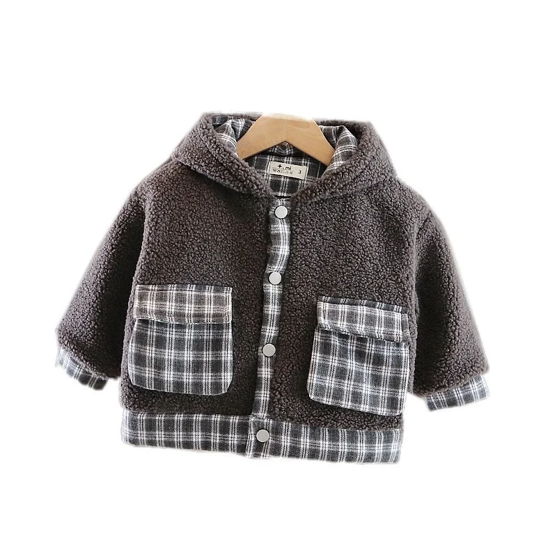 

New Kids Jacket Tops Autumn Infant Boys Clothing Winter Baby Girl Clothes Children Thick Warm Hooded Coat Toddler Casual Costume