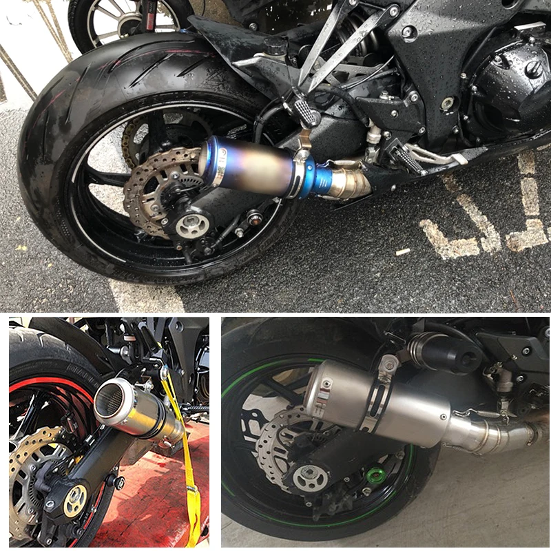 Глушитель выхлопной трубы для KAWASAKI Z1000 Z1000SX 2007-2020 из нержавеющей стали