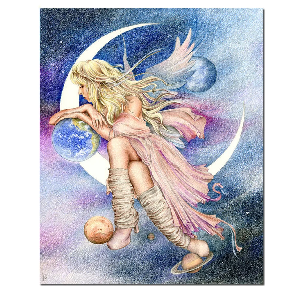 

5d Diamond Painting Full Square Planets Of The Universe,Moonlight Fairy,Diamond Embroidery Sale Home Decoration DIY Mosaic