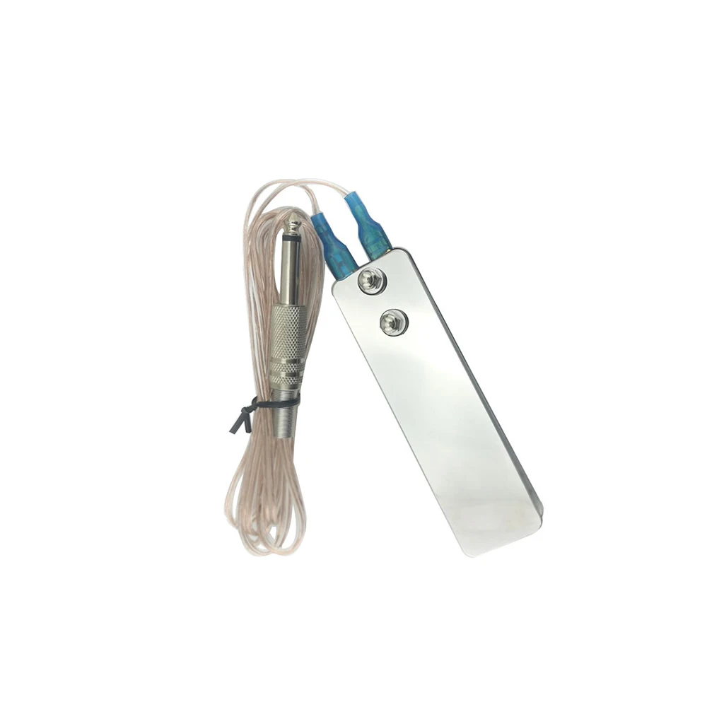 

Педальный переключатель из нержавеющей стали для татуировки, миниатюрный Педальный переключатель, с проводом, для блока питания, шнур с заж...