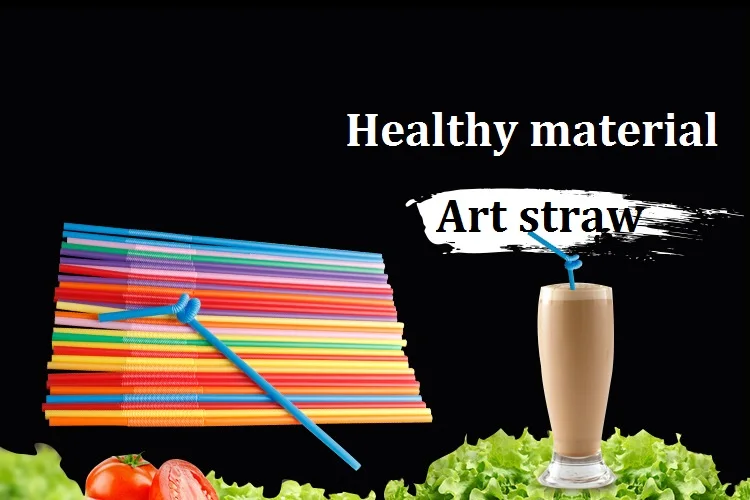 

200/100 PCS Disposable Straws Flexible Plastic Straws Striped Multi Colored Rainbow Drinking Straws Bendy Straw Bar Accessories