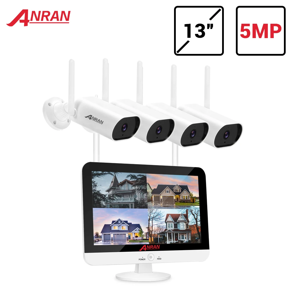 ANRAN 5MP H.265 + Ультра HD видео система безопасности Водонепроницаемый Открытый