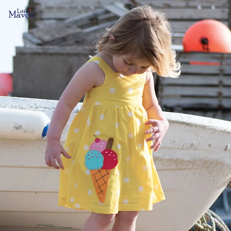 Little maven Sequin Baby Girls Dress Summer Paillette Kids Princess for Child Clothes |