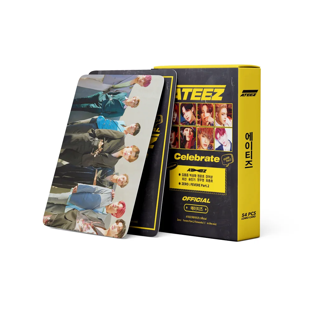 54 шт./компл. Kpop ATEEZ Lomo карты высокого качества HD Фотокарта для коллекции