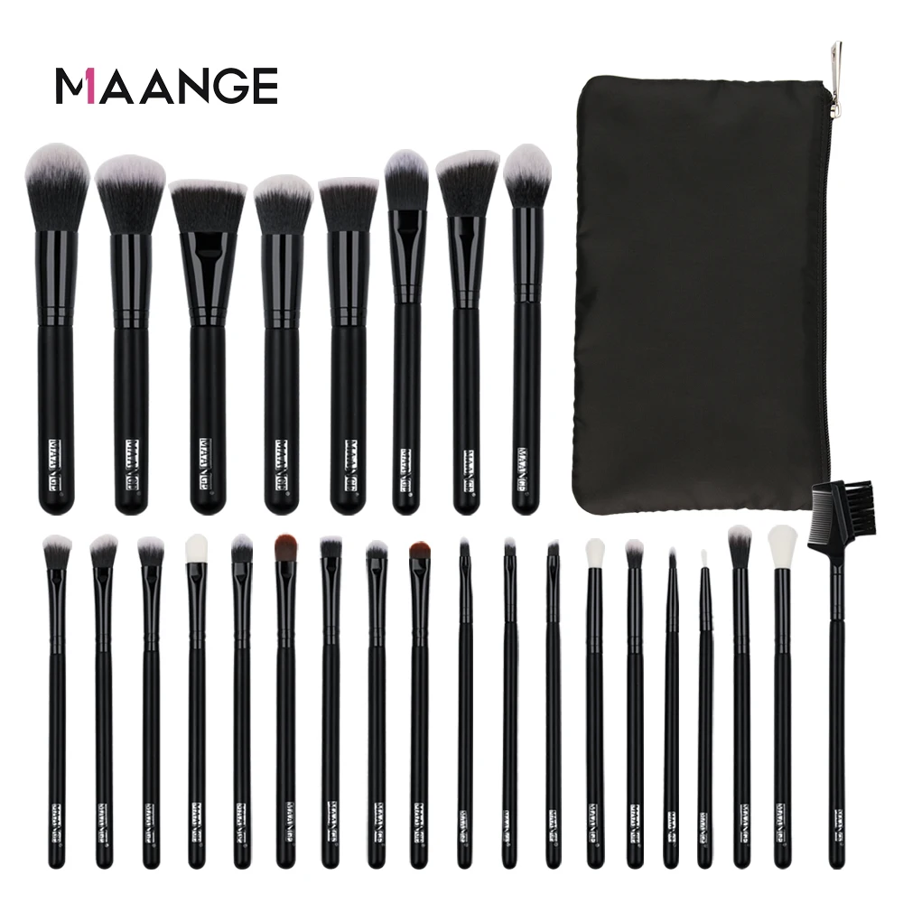 MAANGE Профессиональные кисти для макияжа из натуральных волос набор кистей