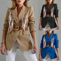 2021 autumn and winter new womens slim fit fashion casual suit jacket womens clothing