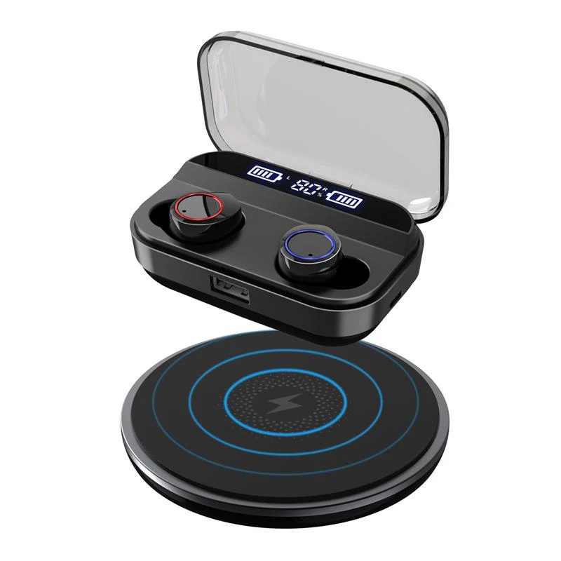 X11 TWS Беспроводные Bluetooth 5,0 Наушники дисплей питания сенсорный контроль Hifi стерео наушники IPX7 Водонепроницаемая гарнитура с зарядным устройством