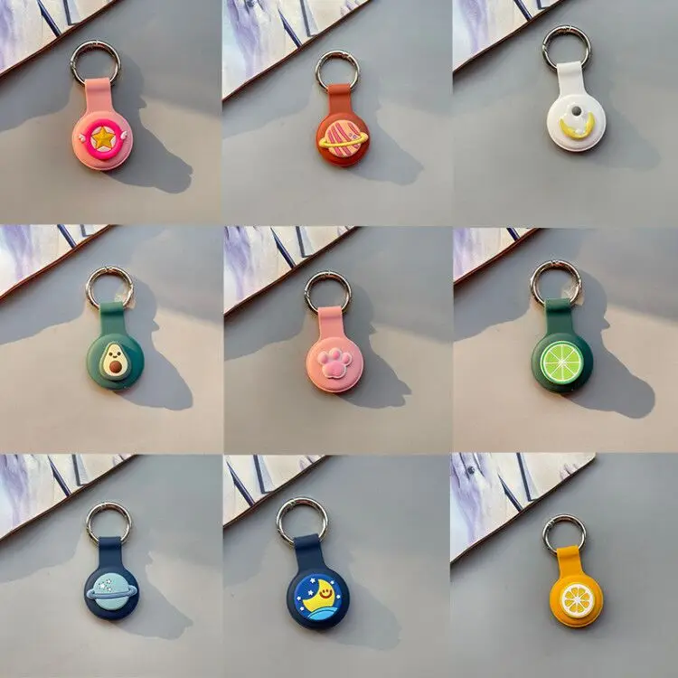 DIY мультяшный защитный чехол с крючком для airтеги Ударопрочный силиконовый с защитой от царапин и падения защитный чехол