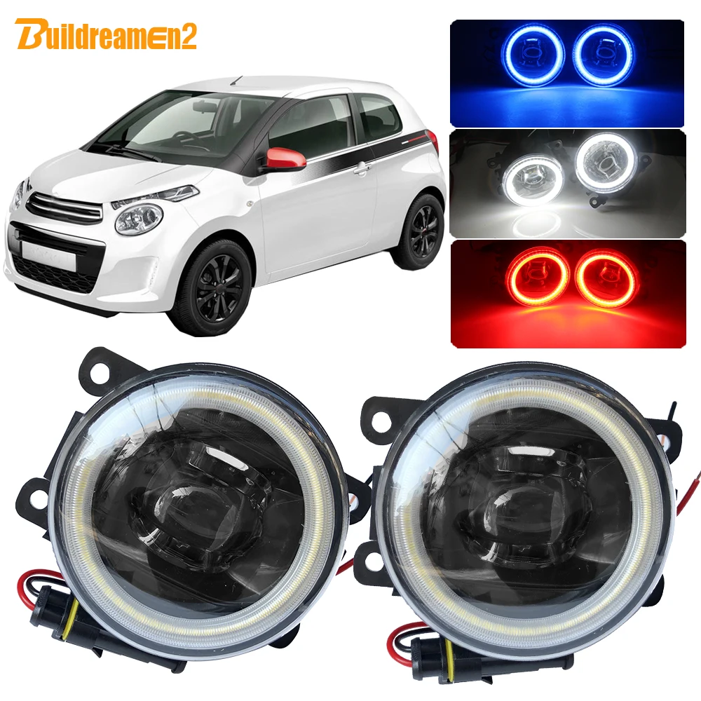 Buildreamen2 для Citroen C1 (PM _ PN _) хэтчбек 2005 2014 Автомобильный 4000LM светодиодный туман