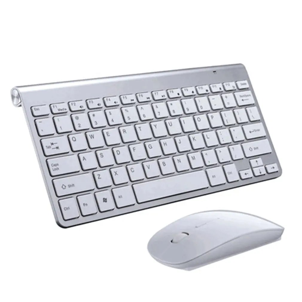 Wireless Keyboard and Mouse Comb Silent Click Mutimedia 2.4G USB Set for Notebook Office Supplies |