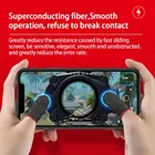 2 шт пальчиковые перчатки кончики пальцев для PUBG PS5 игр пресс сенсорный экран чувствительный сенсорный игровой рукав дышащие игровые аксессуары