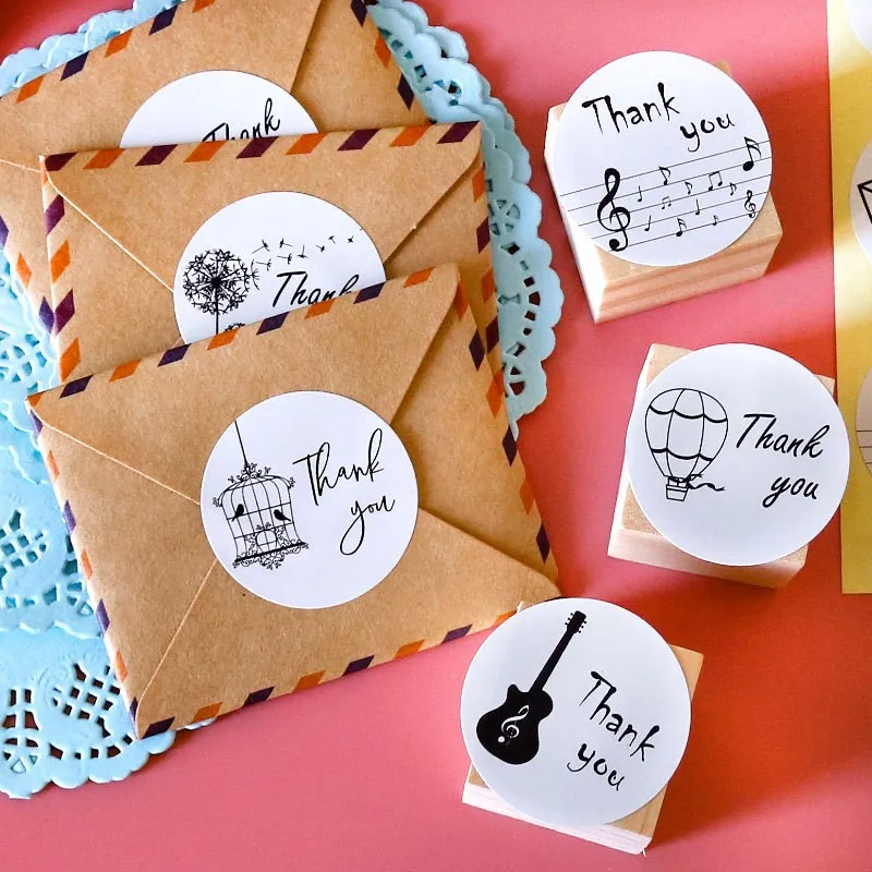 

1200pcs Dandelion Envelope Notes Thank You Stickers Labels Seals School Student Stationery Stickers for children
