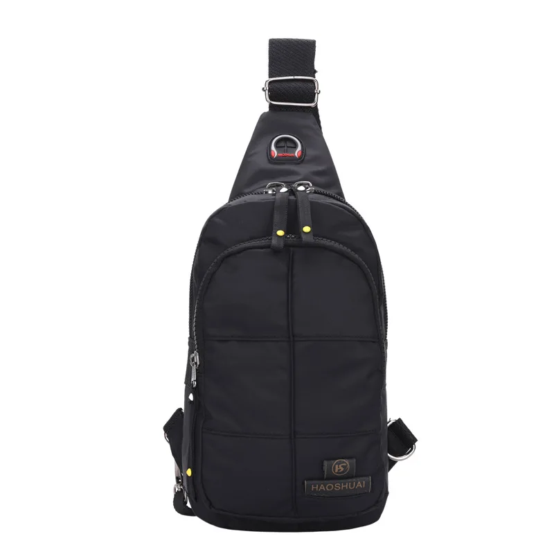 Weysfor Men's Waterproof Crossbody Bag Anti-theft Shoulder Sling Bag Multifunction Short Travel Messenger Chest Pack For Male