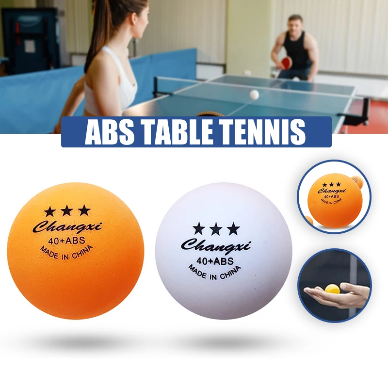 

Table Tennis Ball 50/100 PCS Bulk ABS Ping Pong Ball 3-Star 40+ Standard Size Training Ball for Game Matches B2Cshop