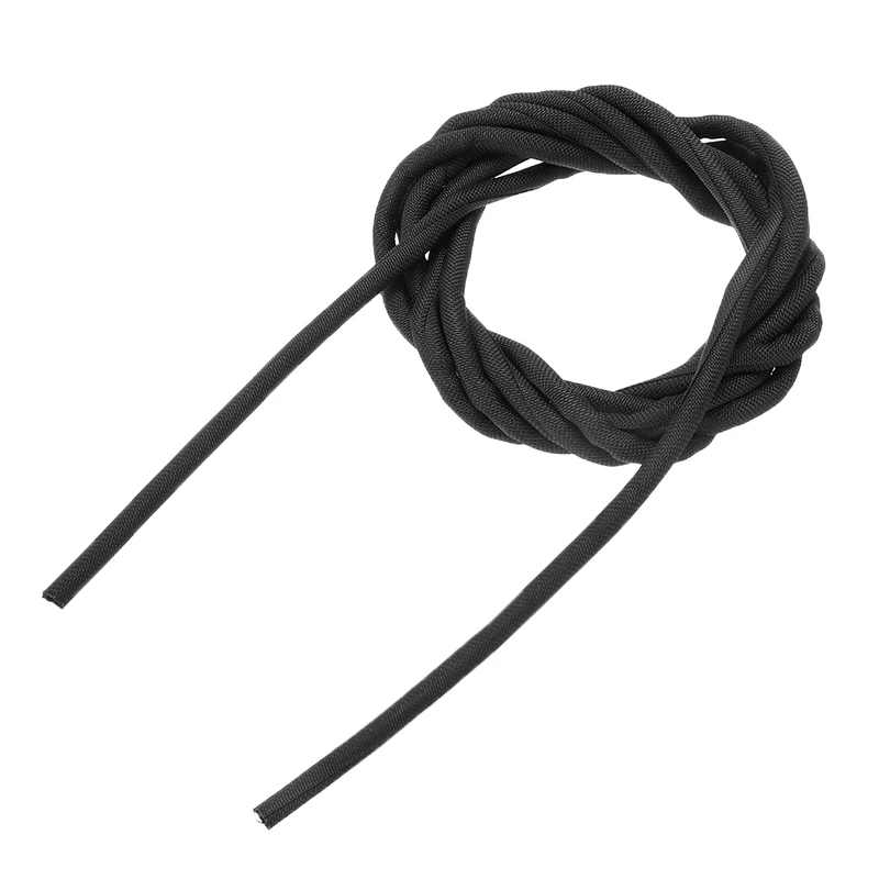 1pc Black Wrap Braided Cable Sleeve Mayitr Heat Insulation General Wire Pipe Hose Protection Nylon 5mm*300cm | Обустройство дома