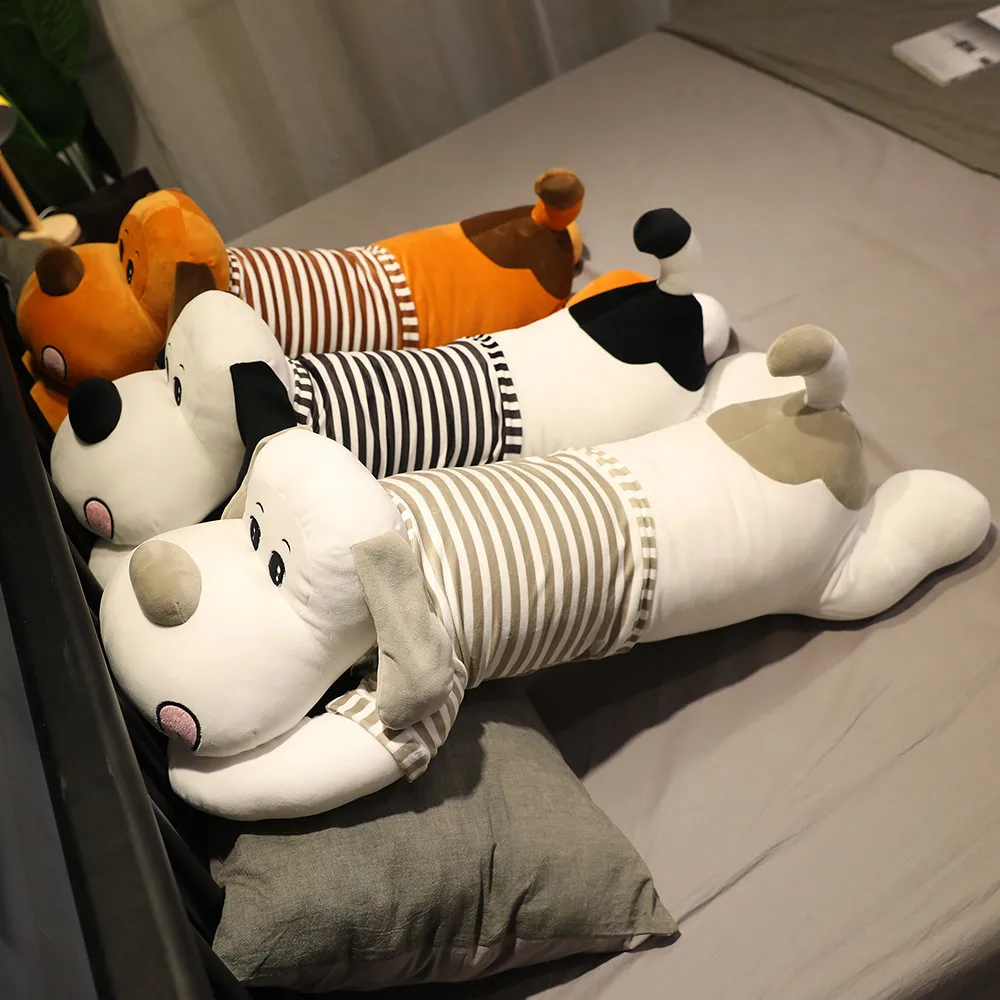 Online Nuevo Caliente De Dibujos Animados Juguete De Peluche De Perro Encantador Animal Relleno Muñeca De Largo Sueño Almohada De Decoración De La Habitación De Los Niños Regalo De Cumpleaños Perro