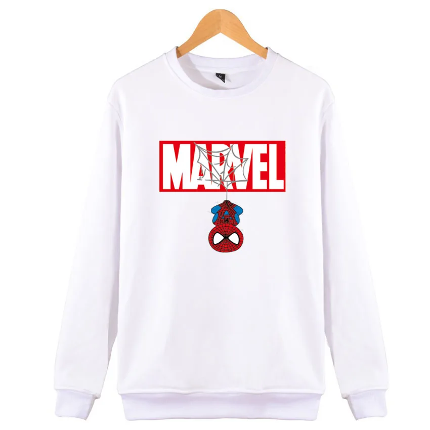 Женские осенние флисовые Marvel Человек-паук пуловер худи с принтом толстые свободные женские толстовки Толстовка женская повседневная одежда