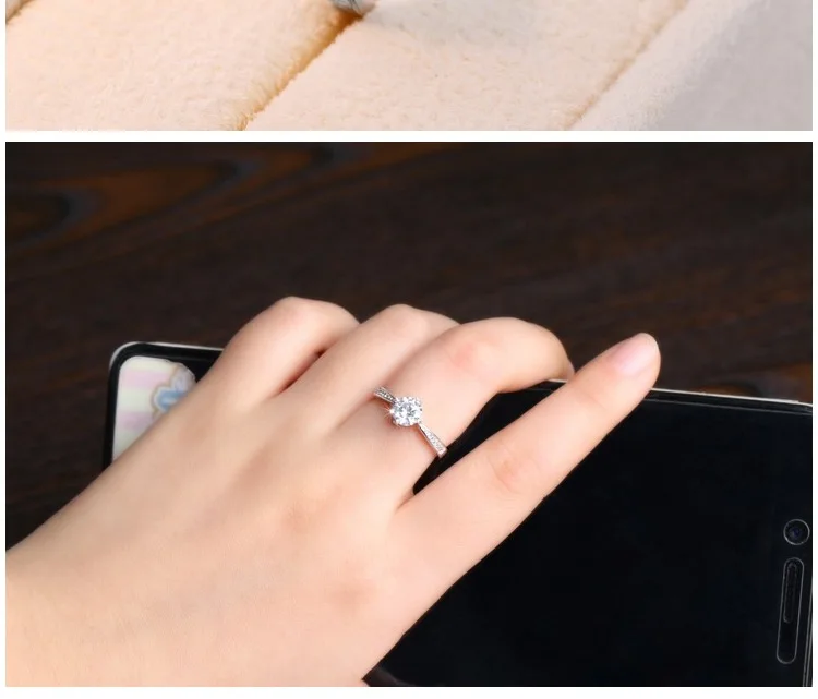 Свадебное кольцо с бриллиантом Сердце коготь пара женское партия|Кольца| |