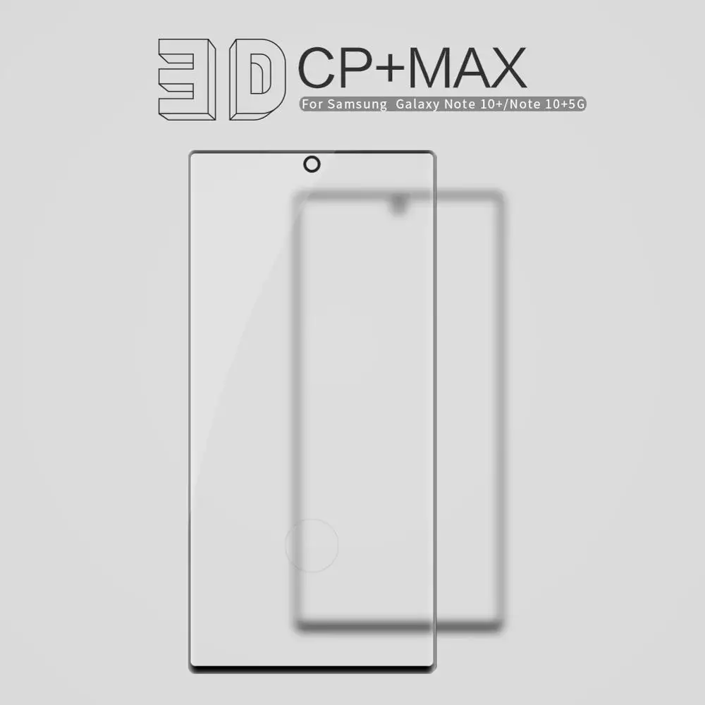 Защитное стекло Nillkin 3D для Samsung Note 10 Plus закаленное с полным покрытием Galaxy +
