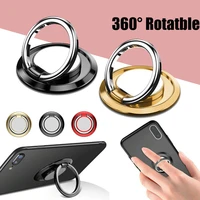 luxury rotatable finger ring mobile phone holder stand grip for universal car magnetic mount phone back sticker pad bracket