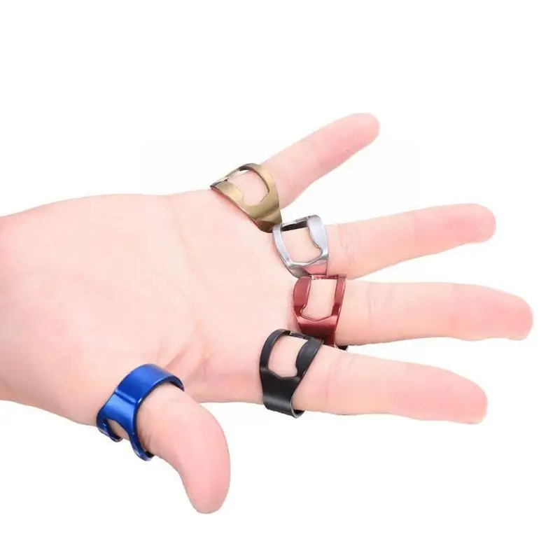 

1 Pcs Multi-function Portable Steel Ring Opener Open Gadgets Bar Kitchen Beer Bottle Beer Colorful Ring-shape Tools E8Q0