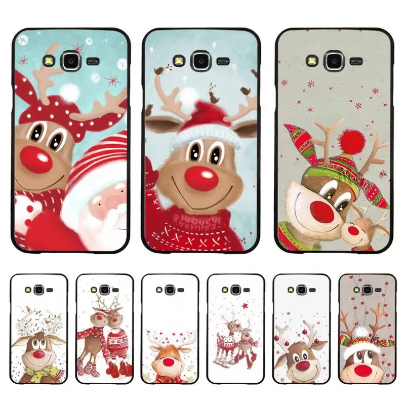 

Cartoon Christmas Phone Case For Samsung Galaxy J4plus J6 J5 J72016 J7prime cover for J7Core J6plus Back Coque