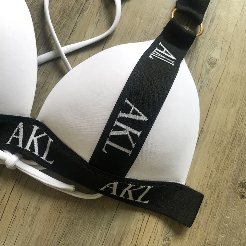 Бразильские стринги комплект бикини 2020 женское пуш ап однотонный купальник