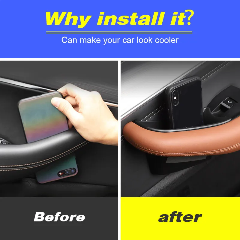 Автомобильные ручки для передней и задней двери ящик хранения аксессуары