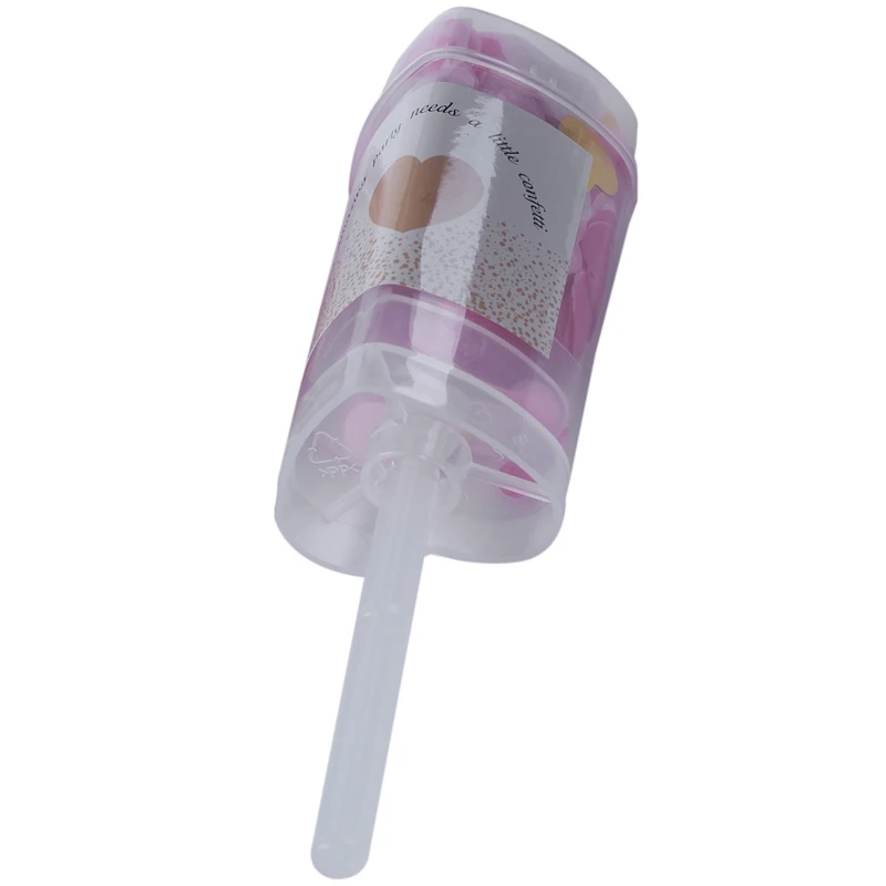 10Pcs Heart Push- Confetti pers Wedding Baby Bride Shower Birthday Party Decoration Push Tube Cylinder Shaped Confet | Дом и сад