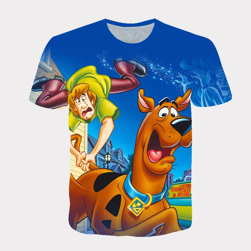 

New 3D-Tshirt Anime Dog Pictures Summer Children Funny Round Neck T-shirt Boys Casual Short Sleeve Girls Fashion Top2021