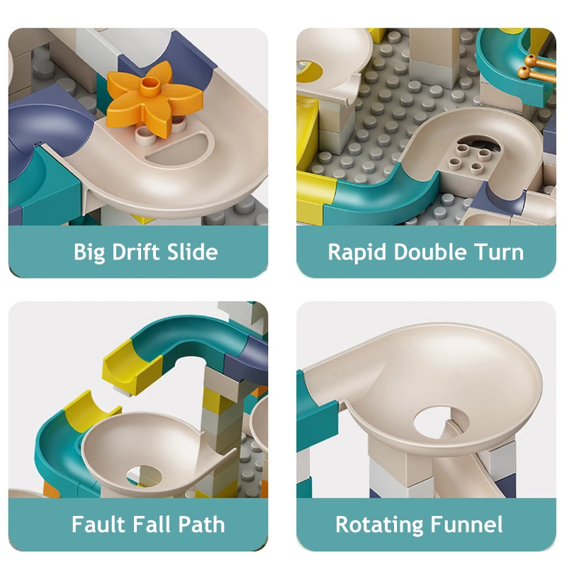 Большой размер мраморный гоночный лабиринт с шариками трасса строительные блоки