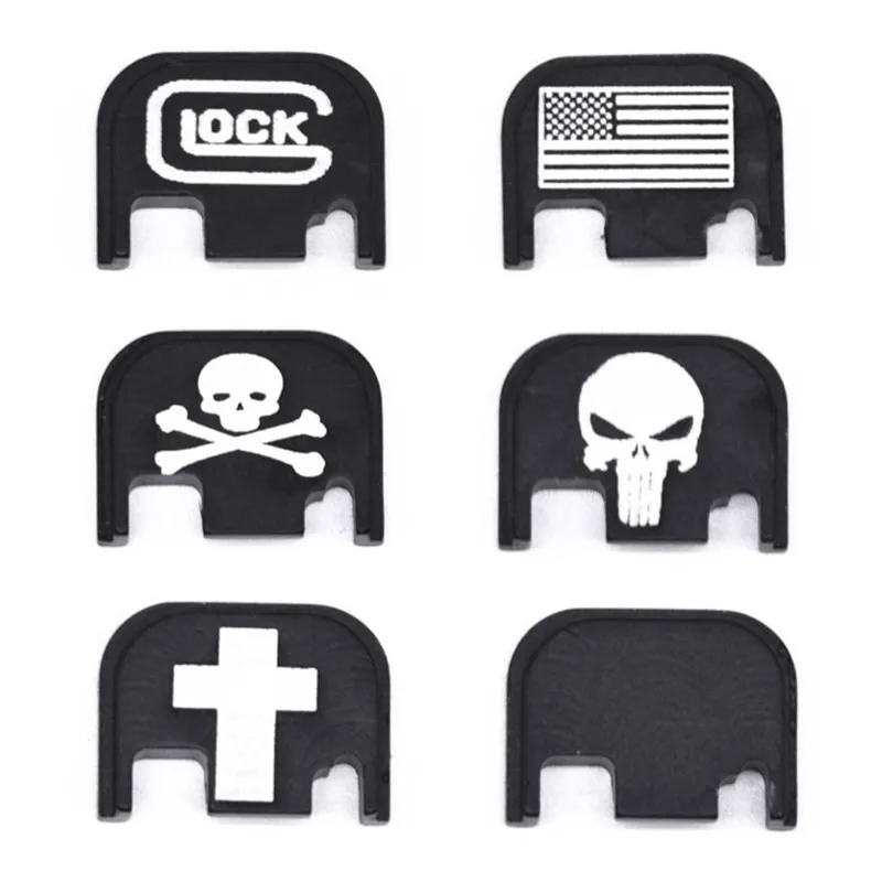 

Hot Aluminum Rear Cover Slide Back Plate for Gen 1 2 3 4 Glock 17 19 21 22 23 25 26 30 40 9mm .45 Pistol Gun Magwell Accessories