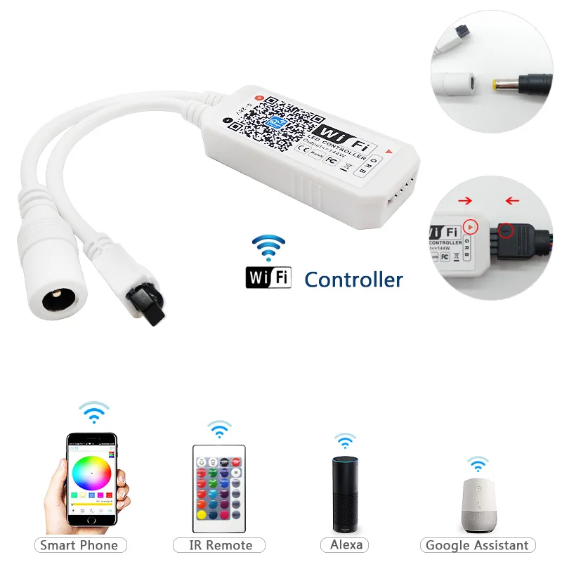 ZAHORIO SMD 5050 RGB Светодиодная лента IP20/IP65 5 м 10 300LED 150LED DC 12 В гибкая Wifi/Musi/24key/44key