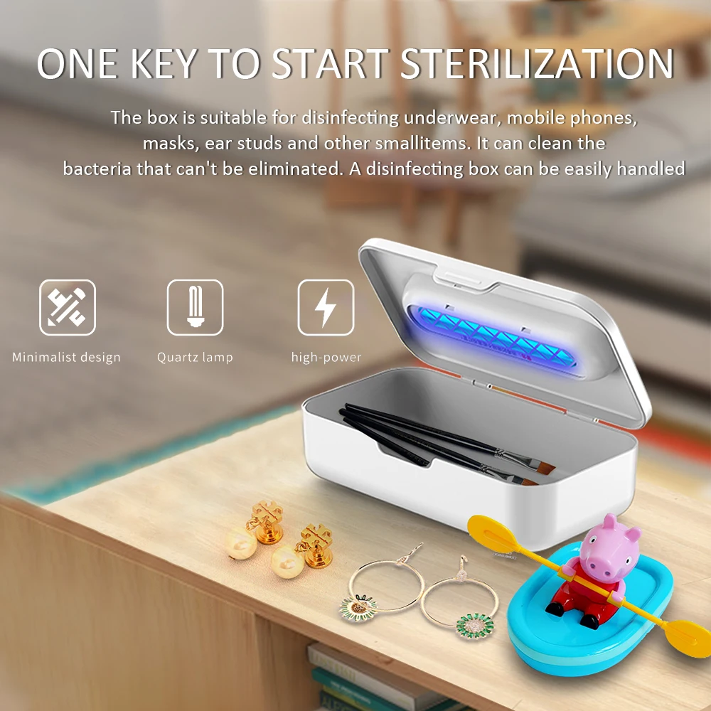 УФ стерилизатор для дома и офиса коробка со съемными антибактериальными