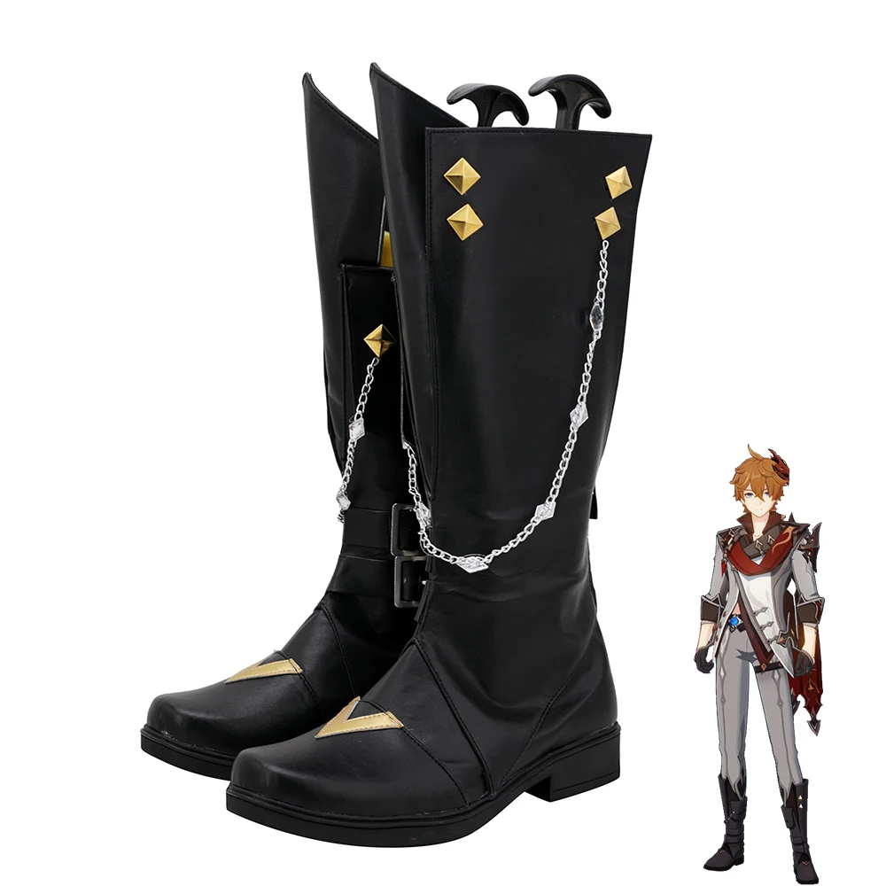

Genshin Impact Tartaglia Shoes Cosplay Men Boots