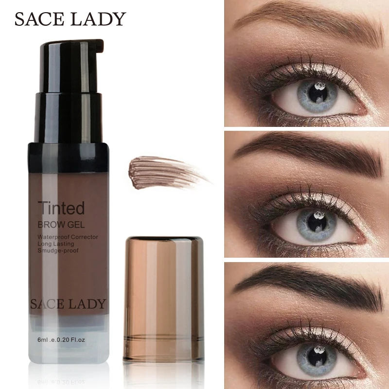 Водостойкий гель для бровей SACE LADY макияж оттенок хной тинт натуральный усилитель