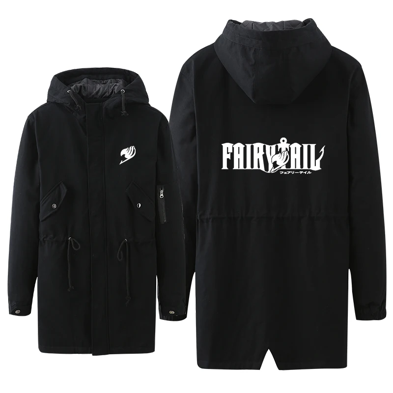 Модное аниме Фея хвост косплей тонкое пальто с цветным принтом на молнии