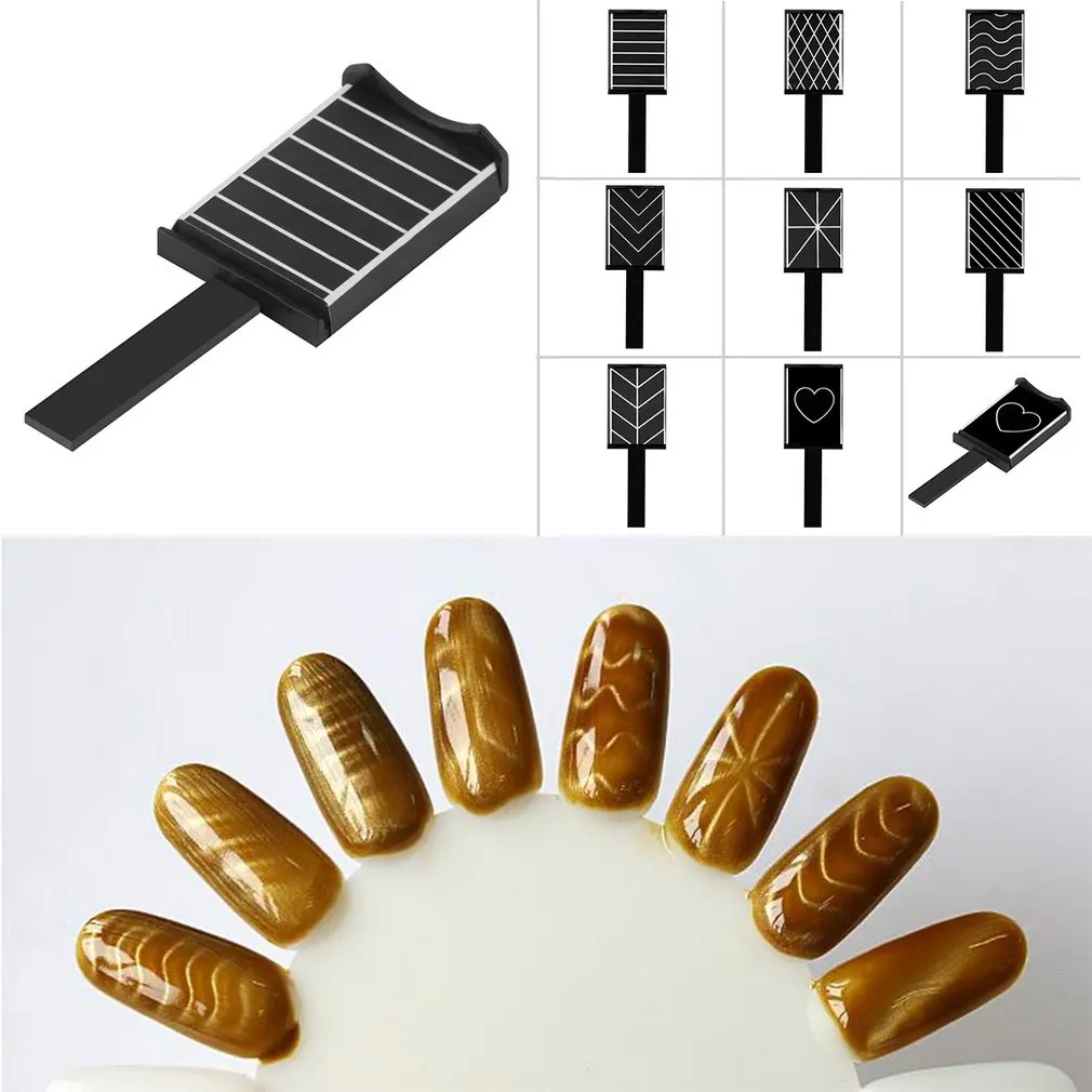Модные узоры Магнитная пластина палочка доска для дизайна ногтей для DIY 3D магнитный лак 8 шаблон Горячая Распродажа новое качество