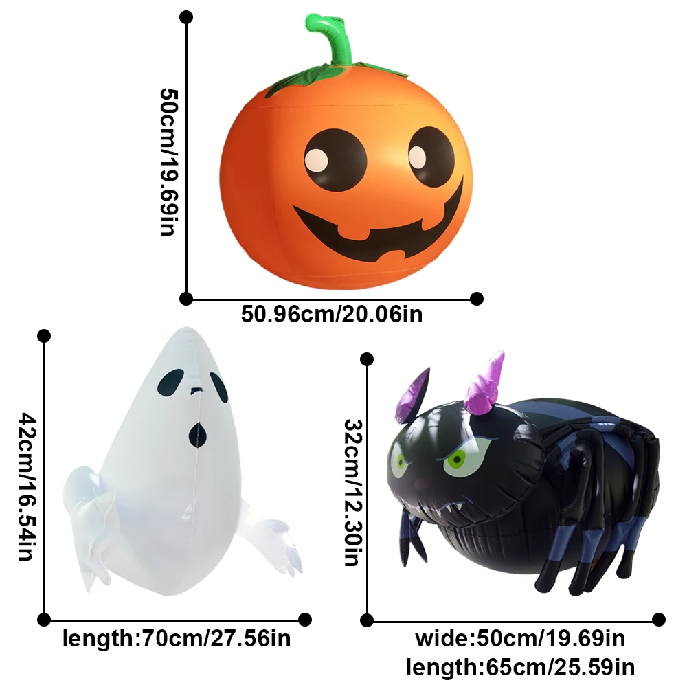 

Hot Halloween inflatable ghost Easter PVC Inflatable Balloons Pumpkin/Spider/Ghost Toy Air Ball Halloween Outdoor Decoration