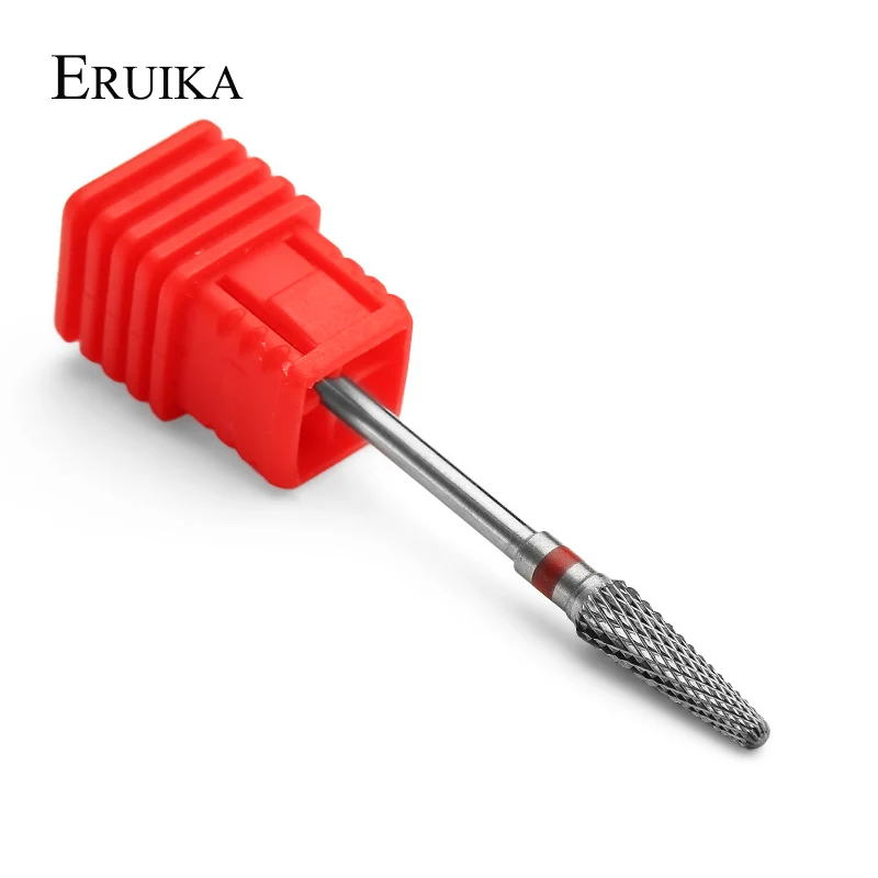 ERUIKA 1 шт. карбида Cuspidal фрез для маникюра/педикюра фреза аппарат для маникюра машина удаления Гель-лак для ногтей, Бур сверла аксессуары
